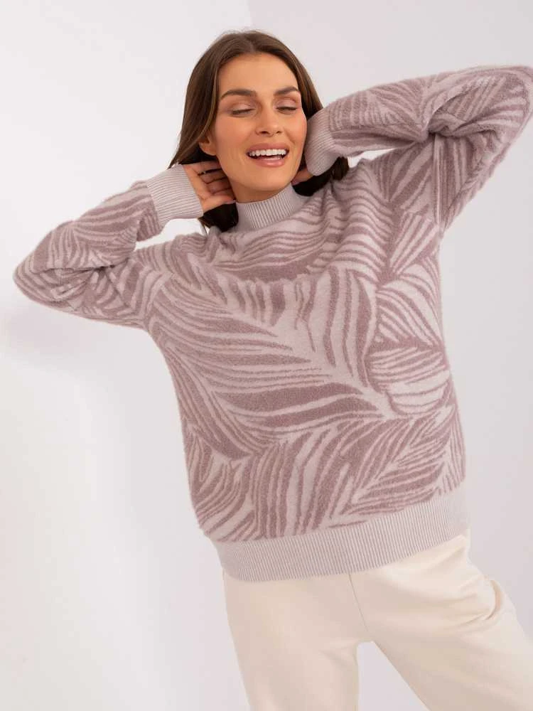 Wool Fashion Italia Megztinis-AT-SW-2357.96-šviesiai violetinis
