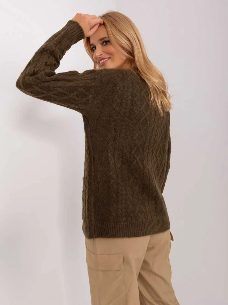 Wool Fashion Italia Megztinis-AT-SW-2358.31-khaki