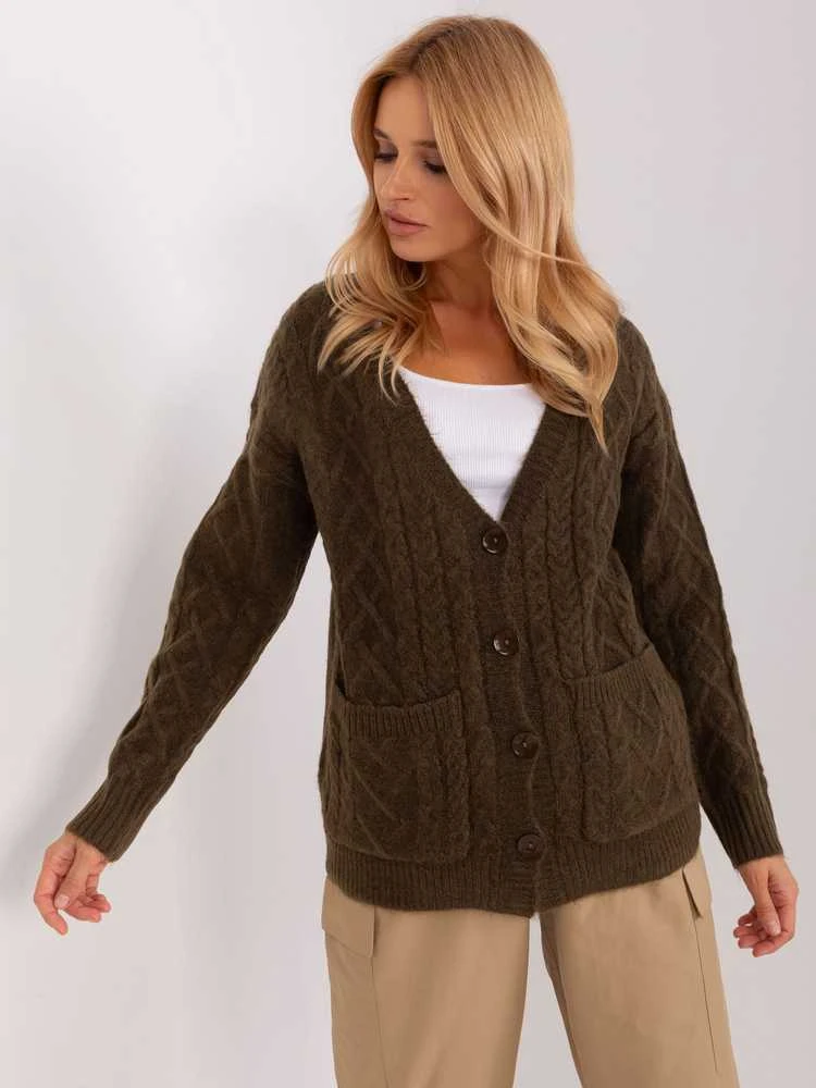 Wool Fashion Italia Megztinis-AT-SW-2358.31-khaki
