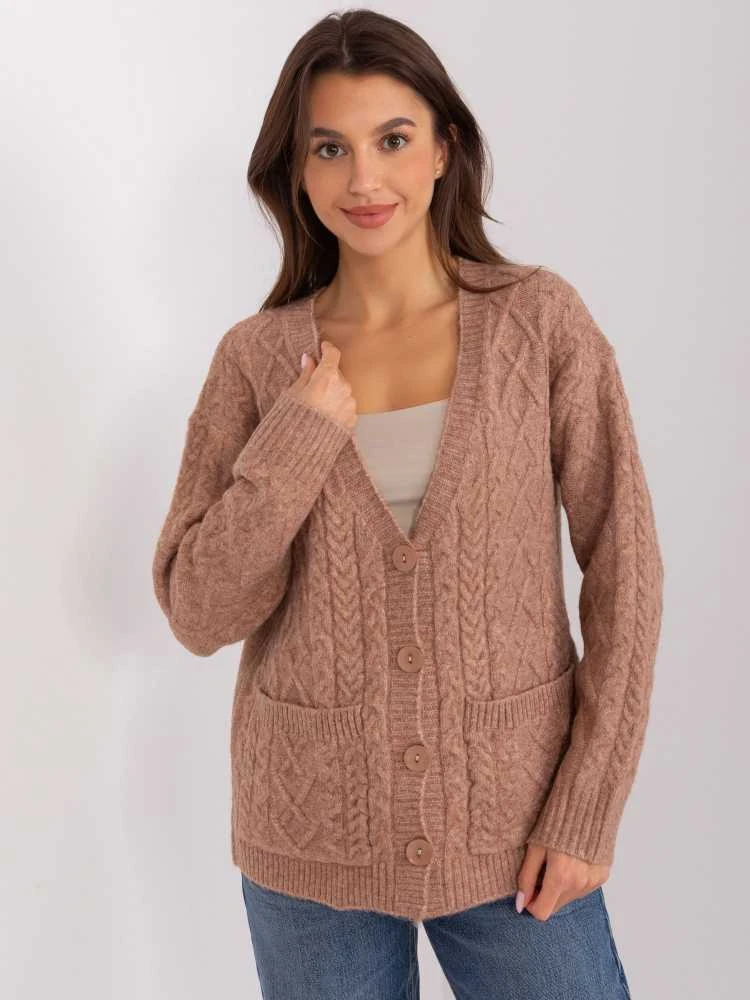 Wool Fashion Italia Megztinis-AT-SW-2358.31-šviesiai rudas