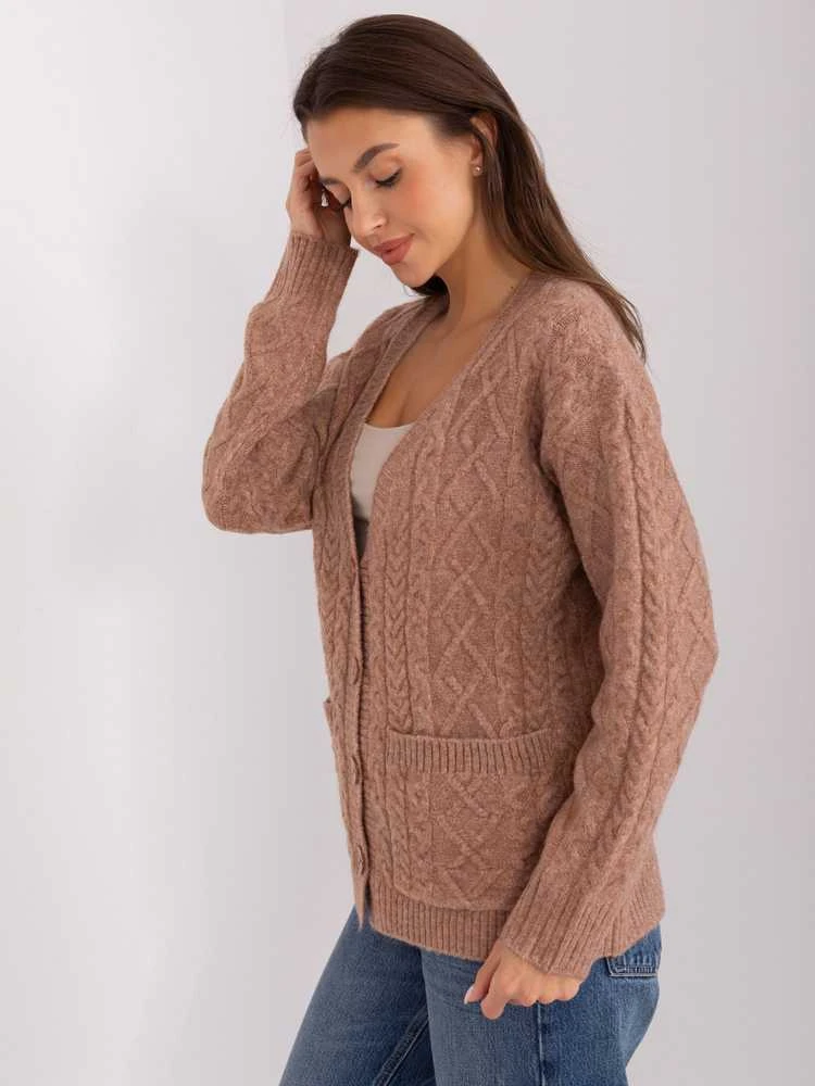 Wool Fashion Italia Megztinis-AT-SW-2358.31-šviesiai rudas