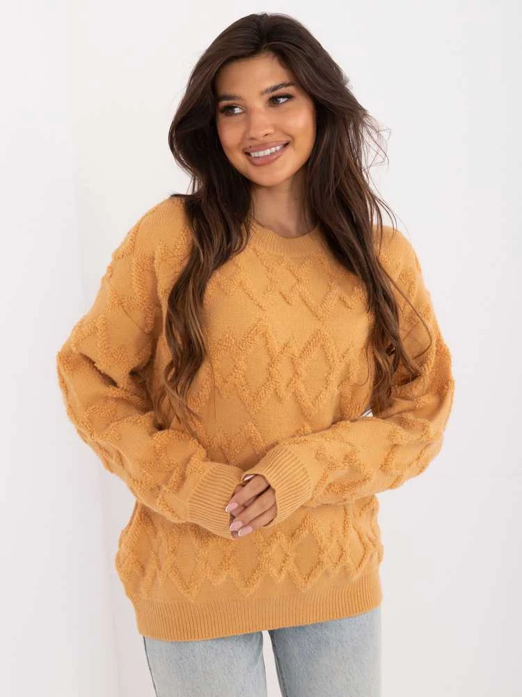 Wool Fashion Italia Megztinis-AT-SW-2361.61-camel