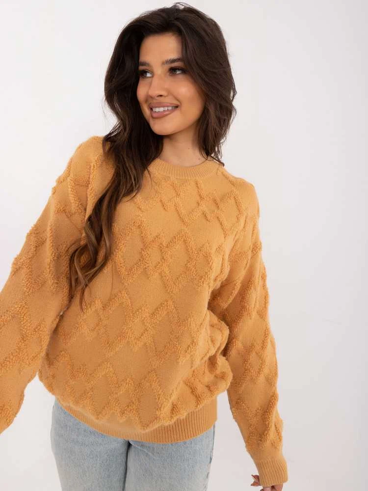 Wool Fashion Italia Megztinis-AT-SW-2361.61-camel