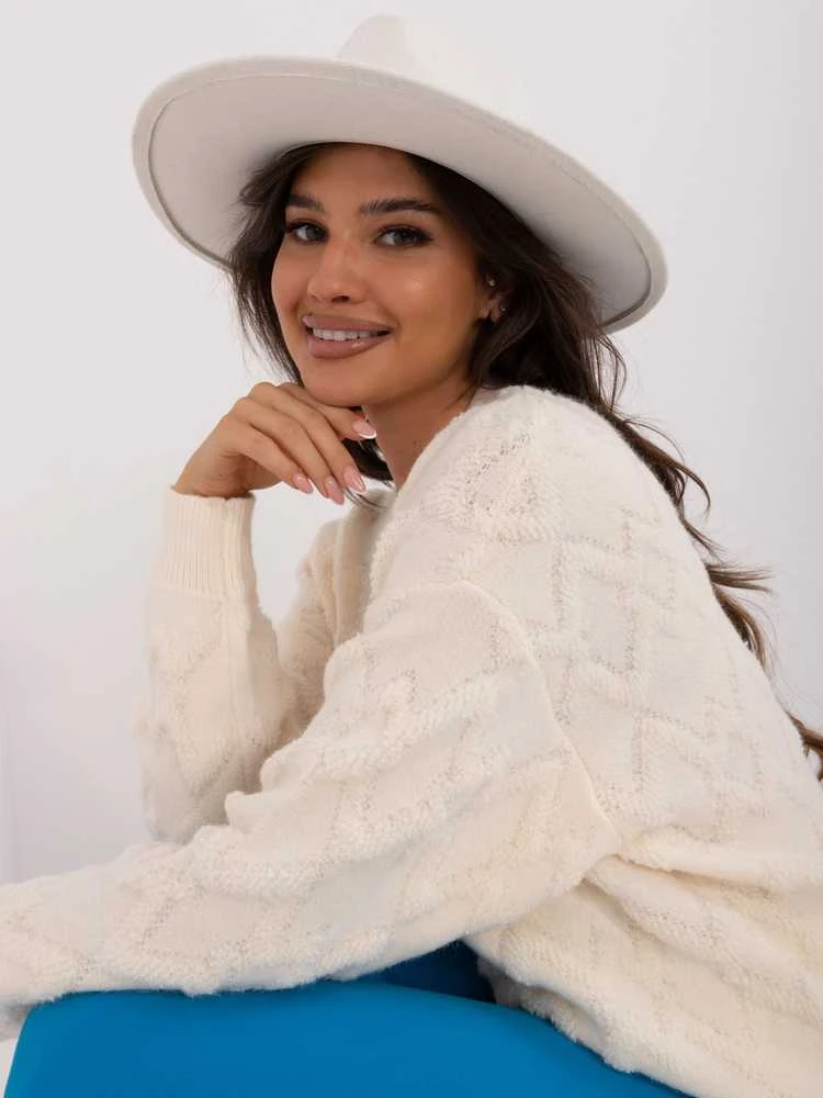 Wool Fashion Italia Megztinis-AT-SW-2361.61-ekru
