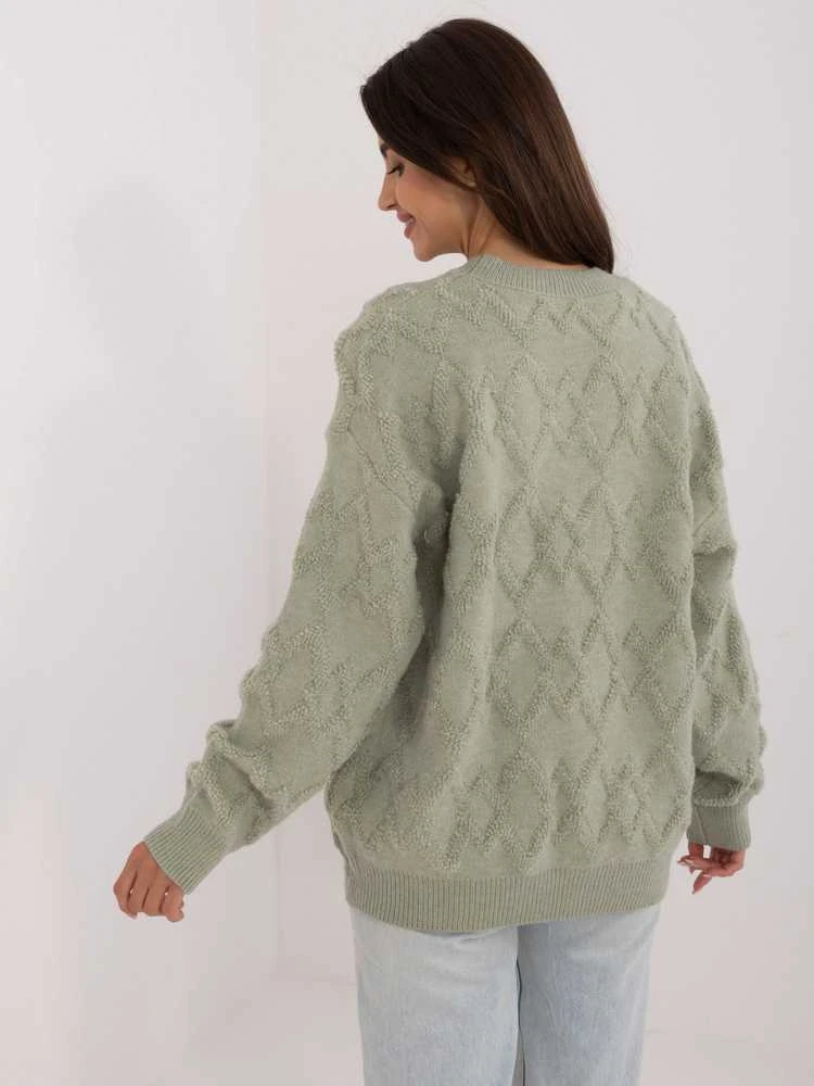 Wool Fashion Italia Megztinis-AT-SW-2361.61-pistacija