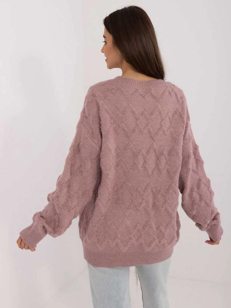 Wool Fashion Italia Megztinis-AT-SW-2361.61-šviesiai violetinis