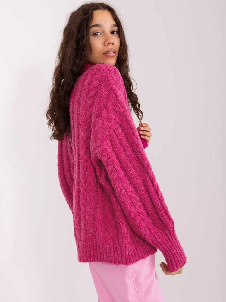 Wool Fashion Italia Megztinis-AT-SW-2363-2.04P-fuksija