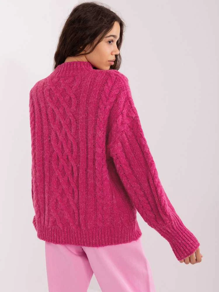 Wool Fashion Italia Megztinis-AT-SW-2363-2.04P-fuksija