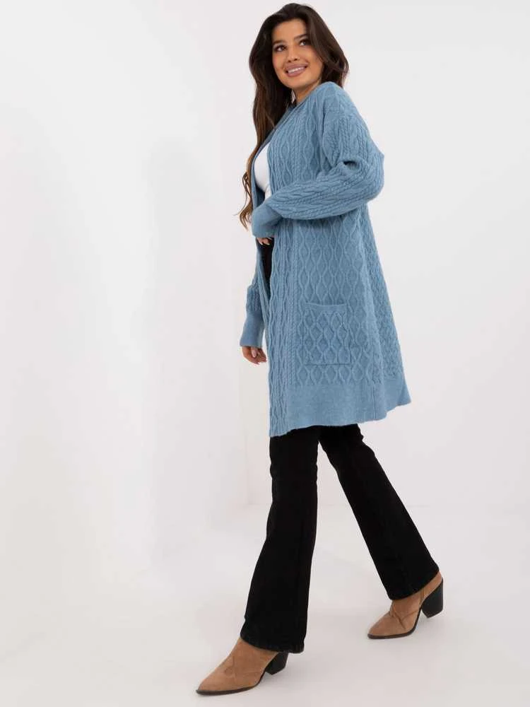 Wool Fashion Italia Megztinis-AT-SW-2366.61-mėlynas