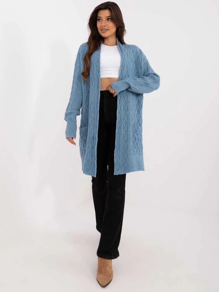 Wool Fashion Italia Megztinis-AT-SW-2366.61-mėlynas