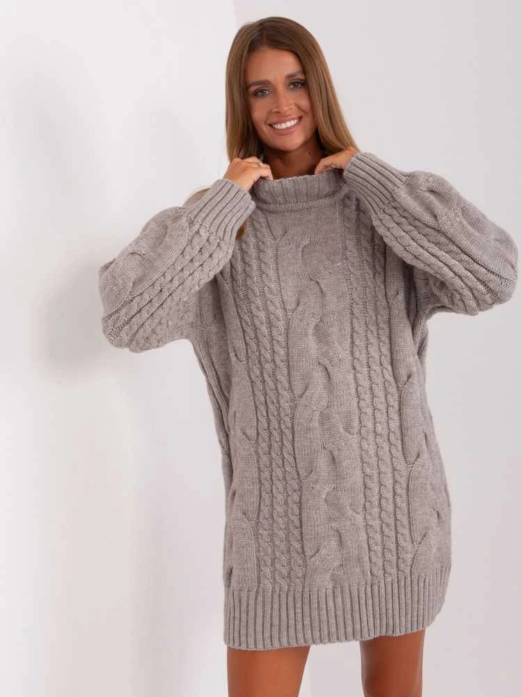 Wool Fashion Italia Megztinis-AT-SW-2367-1.35P-pilkas