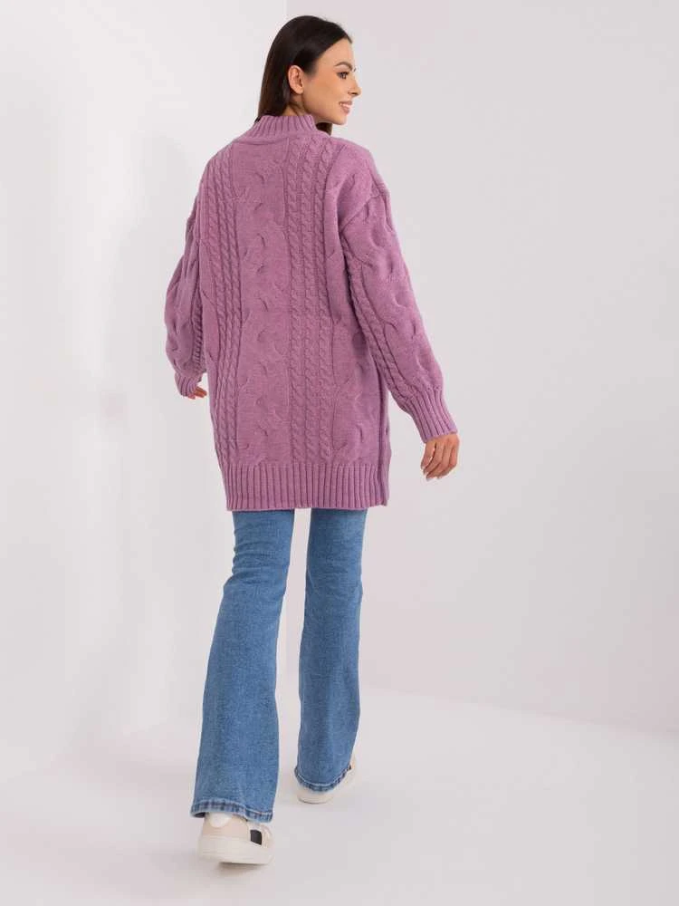 Wool Fashion Italia Megztinis-AT-SW-2367-1.35P-violetinė