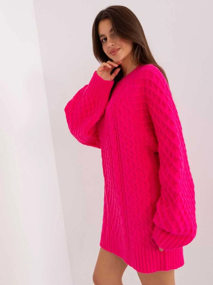 Wool Fashion Italia Megztinis-AT-SW-2367-2.64P-fuksija