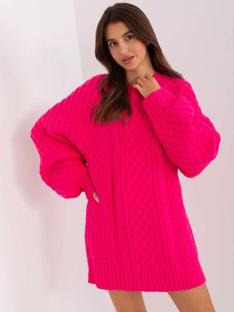 Wool Fashion Italia Megztinis-AT-SW-2367-2.64P-fuksija