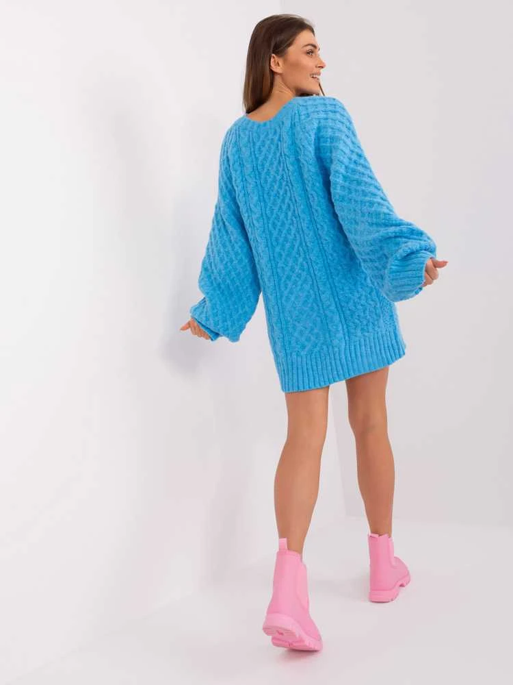 Wool Fashion Italia Megztinis-AT-SW-2367-2.64P-mėlynas