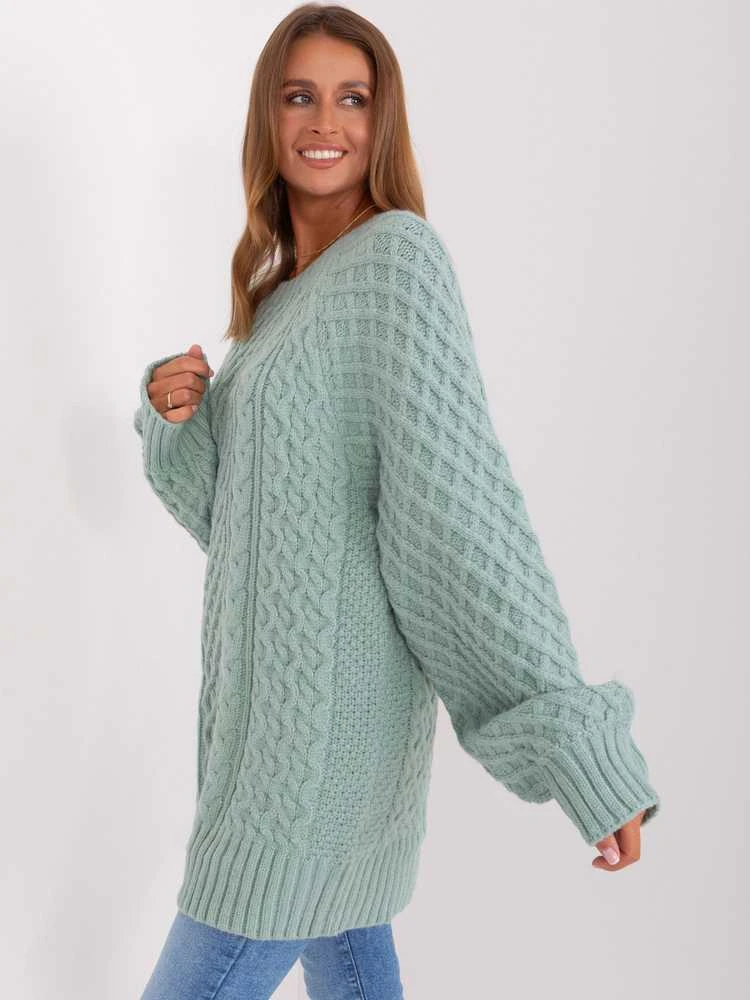 Wool Fashion Italia Megztinis-AT-SW-2367-2.64P-mint