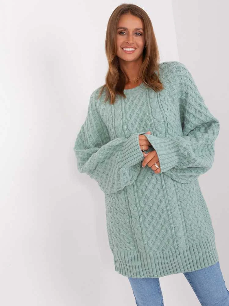 Wool Fashion Italia Megztinis-AT-SW-2367-2.64P-mint