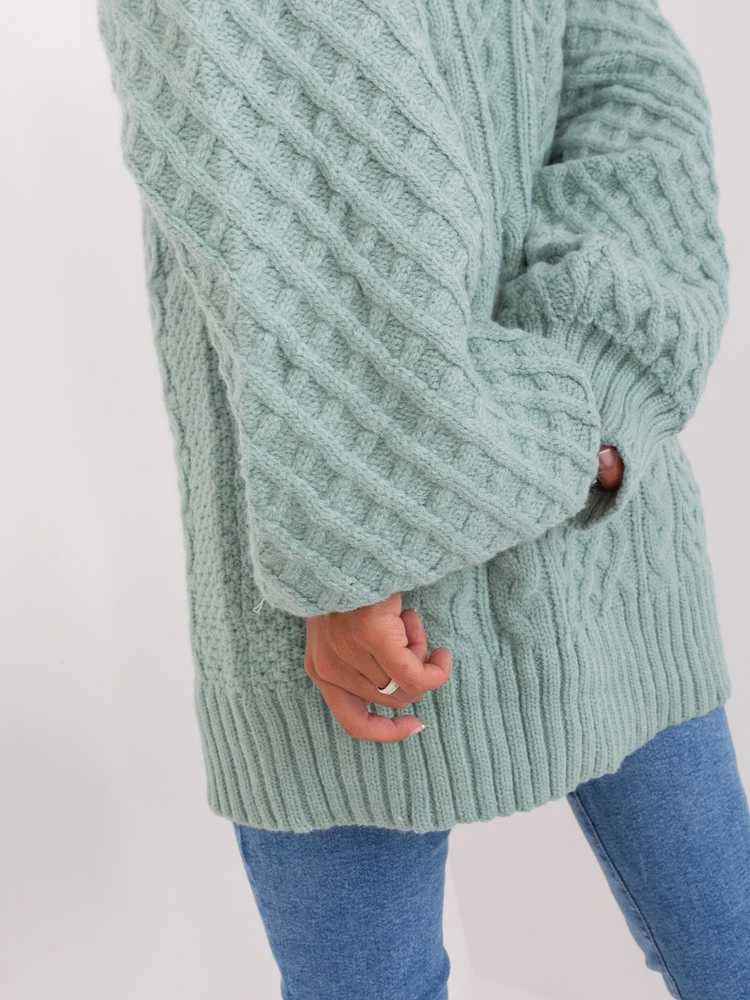 Wool Fashion Italia Megztinis-AT-SW-2367-2.64P-mint