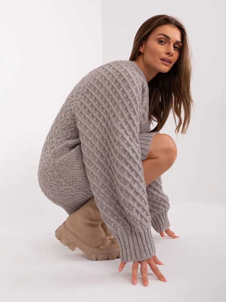Wool Fashion Italia Megztinis-AT-SW-2367-2.64P-pilkas
