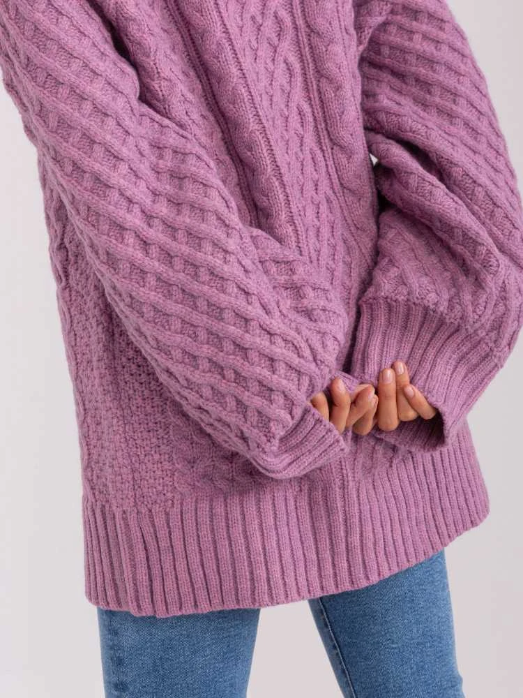 Wool Fashion Italia Megztinis-AT-SW-2367-2.64P-violetinė