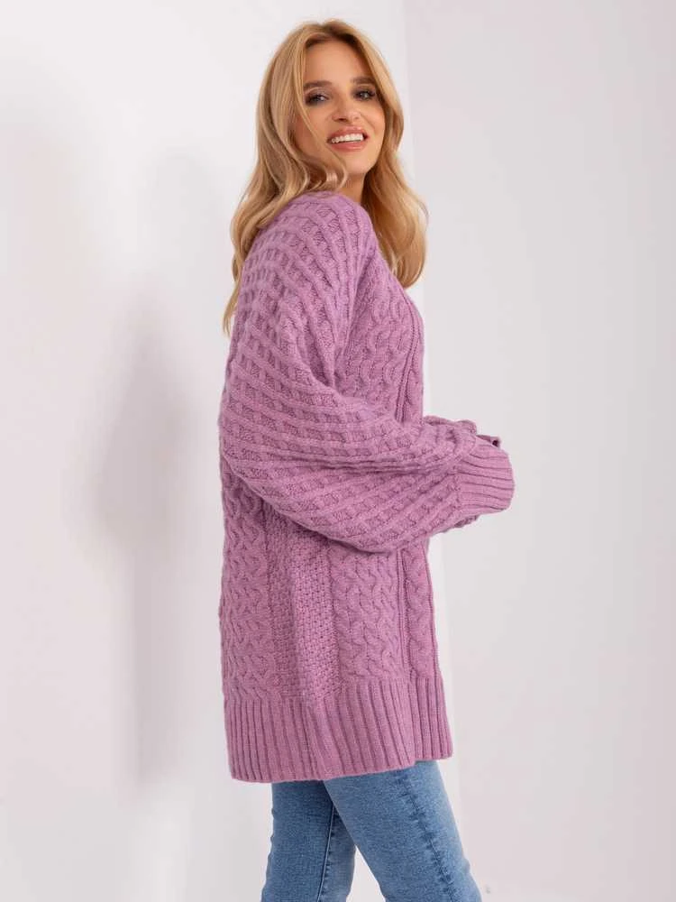Wool Fashion Italia Megztinis-AT-SW-2367-2.64P-violetinė