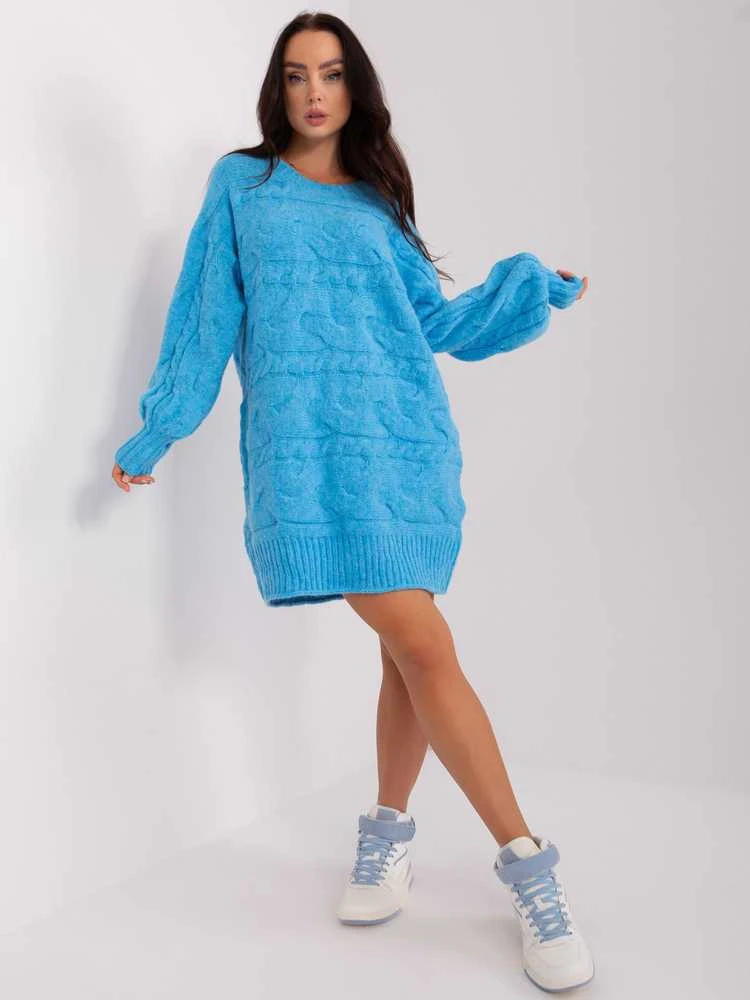 Wool Fashion Italia Megztinis-AT-SW-2367.76P-mėlynas
