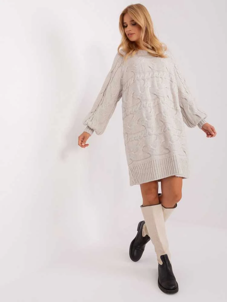 Wool Fashion Italia Megztinis-AT-SW-2367.76P-šviesiai smėlio spalvos