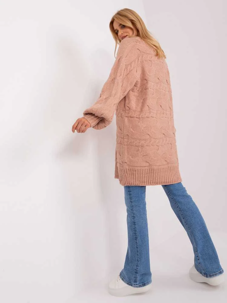 Wool Fashion Italia Megztinis-AT-SW-2367.76P-tamsiai rožinis