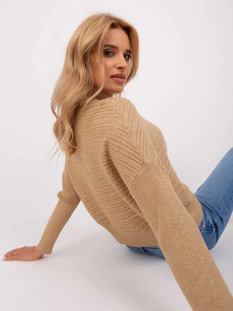 Wool Fashion Italia Megztinis-AT-SW-2368.36X-camel