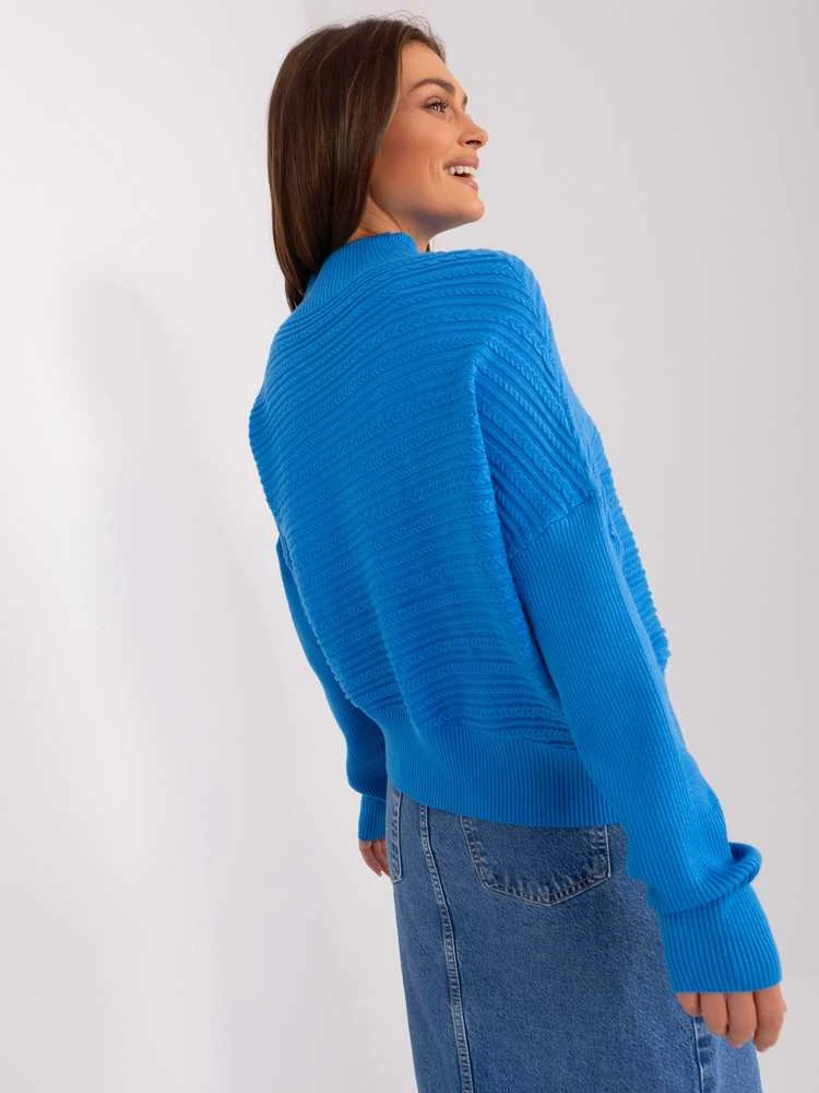 Wool Fashion Italia Megztinis-AT-SW-2368.36X-mėlynas