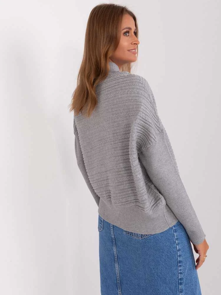 Wool Fashion Italia Megztinis-AT-SW-2368.36X-pilkas
