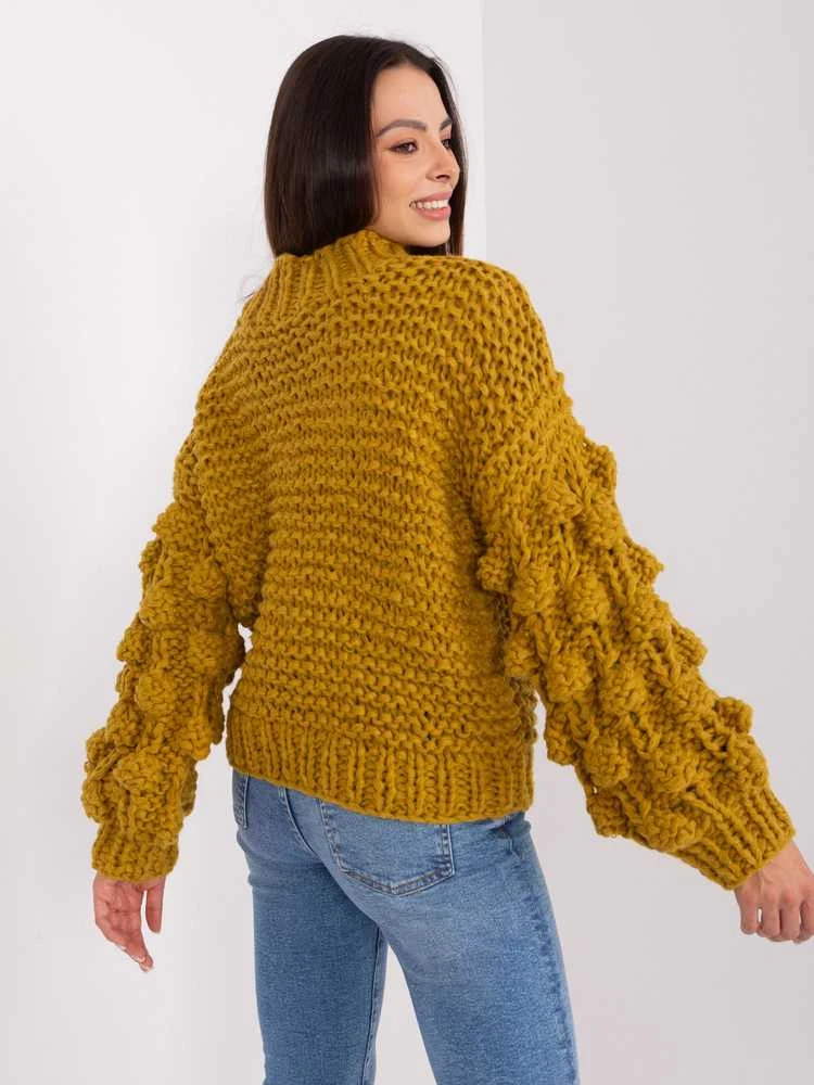 Wool Fashion Italia Megztinis-AT-SW-2382.97P-alyvuogių