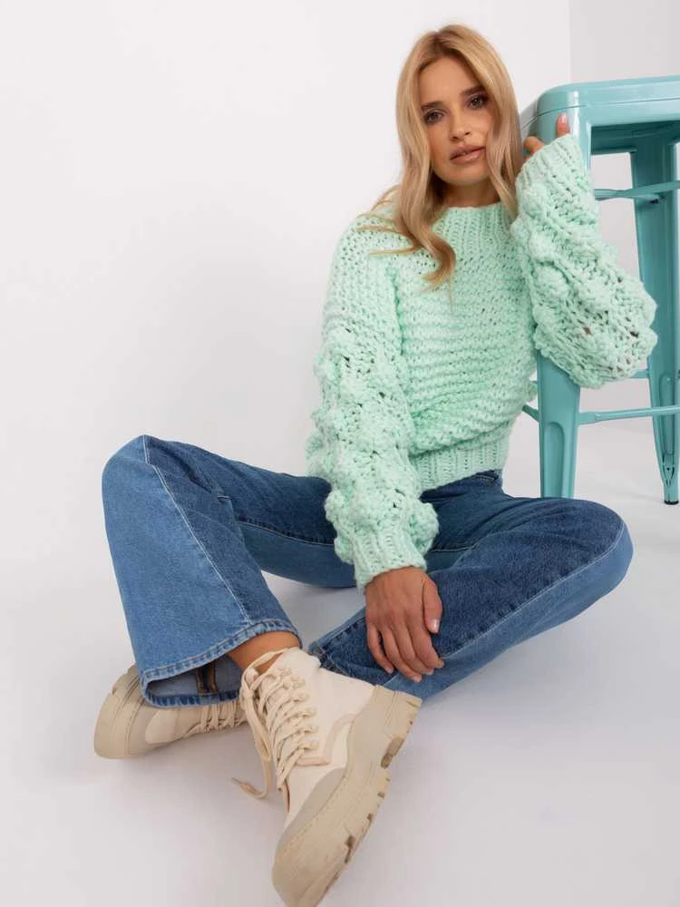 Wool Fashion Italia Megztinis-AT-SW-2382.97P-mint