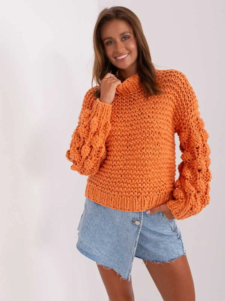 Wool Fashion Italia Megztinis-AT-SW-2382.97P-oranžinė