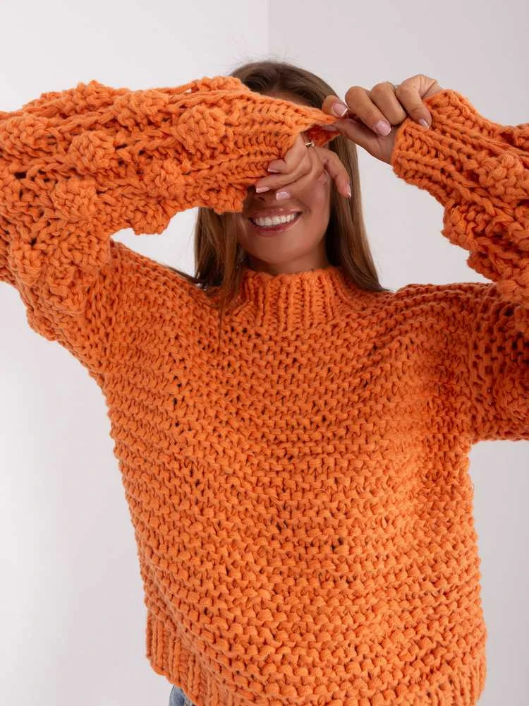 Wool Fashion Italia Megztinis-AT-SW-2382.97P-oranžinė