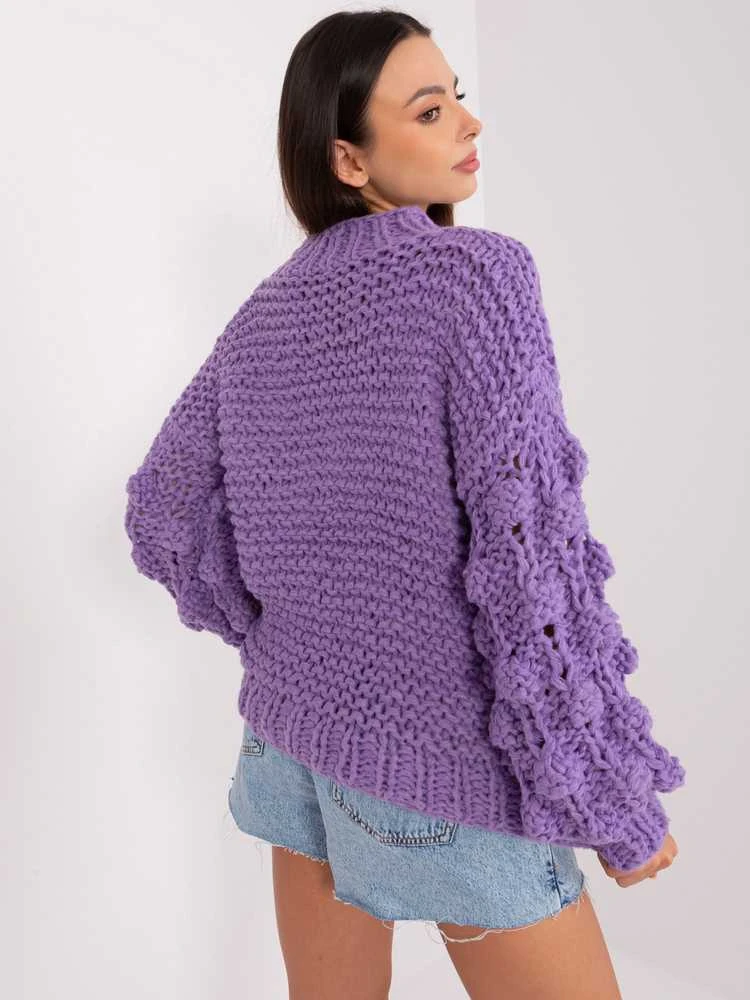 Wool Fashion Italia Megztinis-AT-SW-2382.97P-violetinė