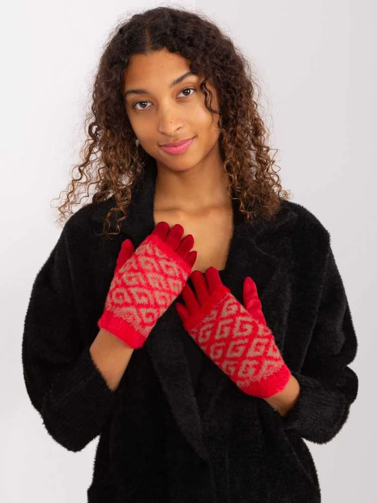Wool Fashion Italia Pirštinės-AT-RK-2310.61-raudona