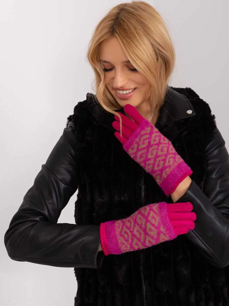 Wool Fashion Italia Pirštinės-AT-RK-2310.88-fuksija
