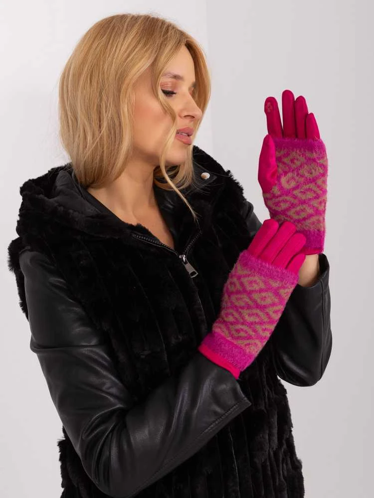Wool Fashion Italia Pirštinės-AT-RK-2310.88-fuksija