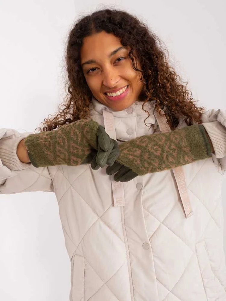 Wool Fashion Italia Pirštinės-AT-RK-2310.89-khaki
