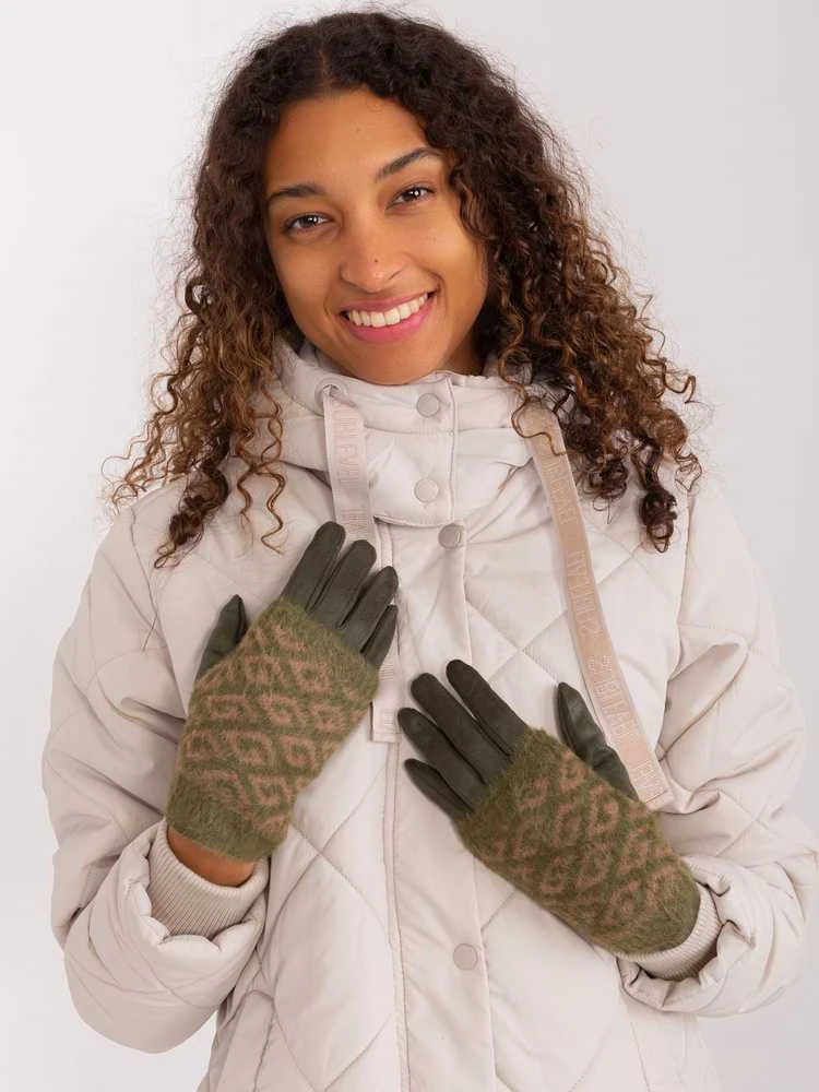 Wool Fashion Italia Pirštinės-AT-RK-2310.89-khaki