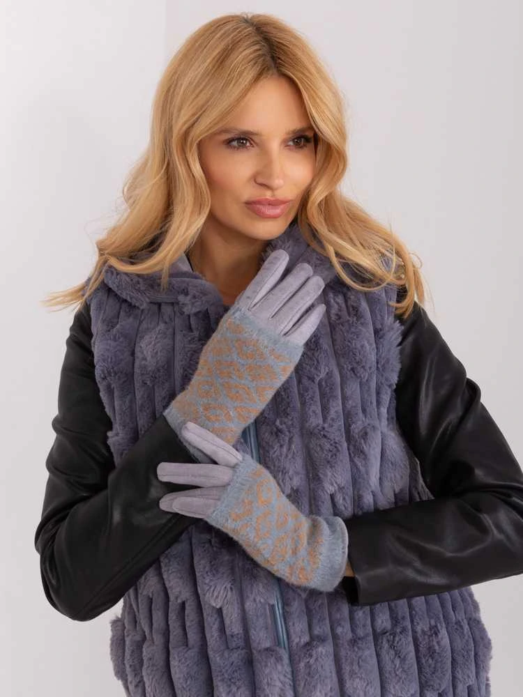 Wool Fashion Italia Pirštinės-AT-RK-2310.89-pilkos