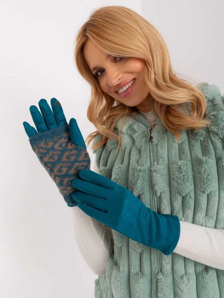 Wool Fashion Italia Pirštinės-AT-RK-2310.93-turkis