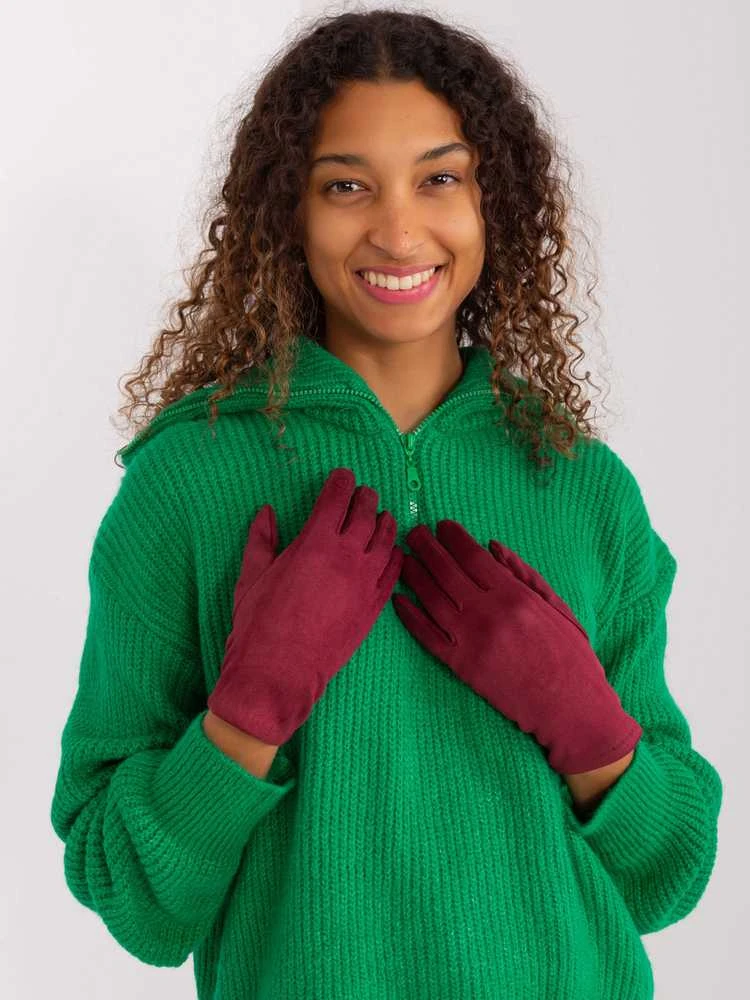 Wool Fashion Italia Pirštinės-AT-RK-2370.95-bordo
