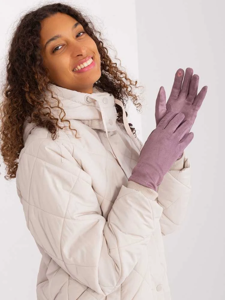 Wool Fashion Italia Pirštinės-AT-RK-2370.96-violetinė