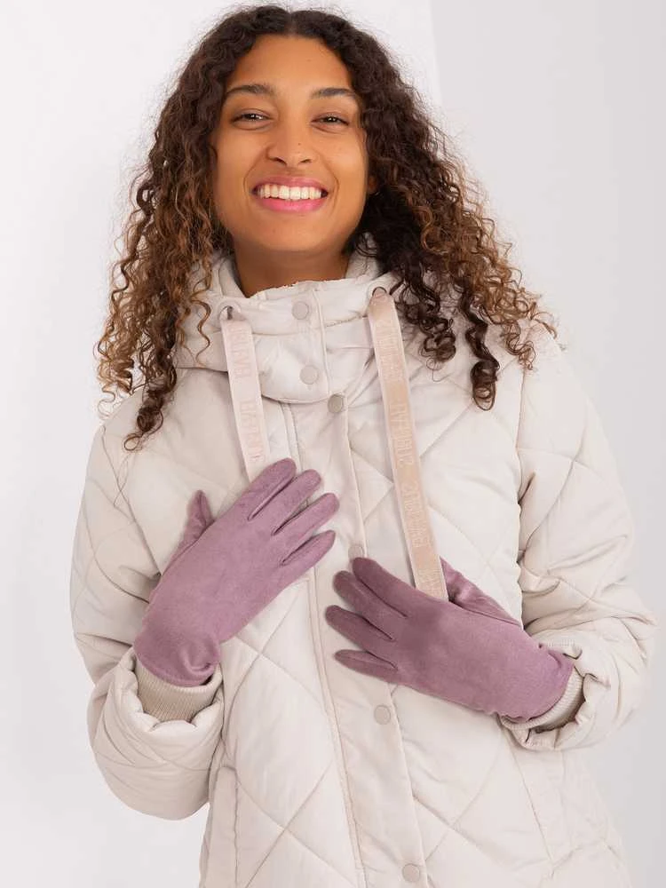 Wool Fashion Italia Pirštinės-AT-RK-2370.96-violetinė