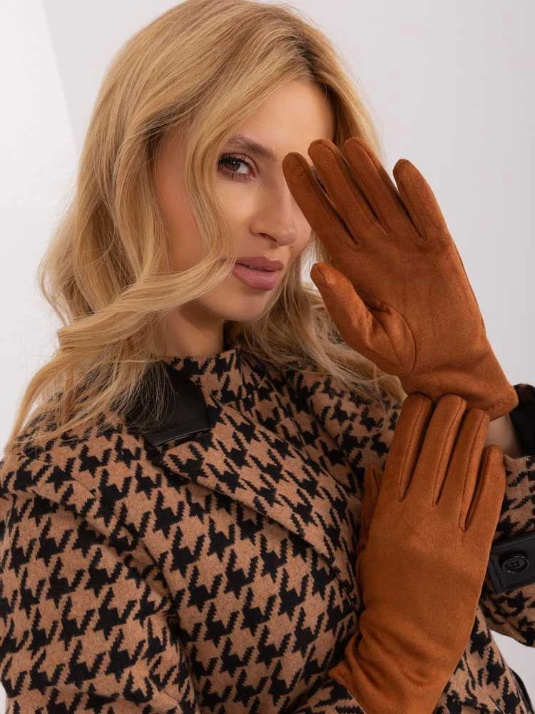 Wool Fashion Italia Pirštinės-AT-RK-2370.99-šviesiai rudos