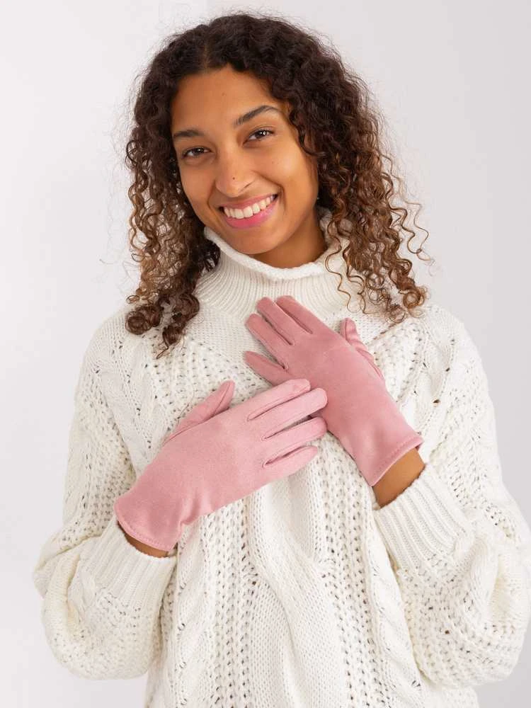 Wool Fashion Italia Pirštinės-AT-RK-2370.99-šviesiai rožinė