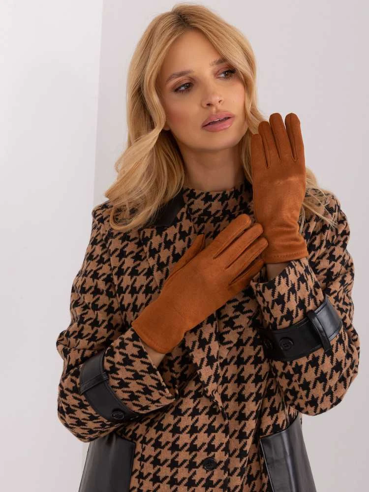 Wool Fashion Italia Pirštinės-AT-RK-2370.99-šviesiai rudos