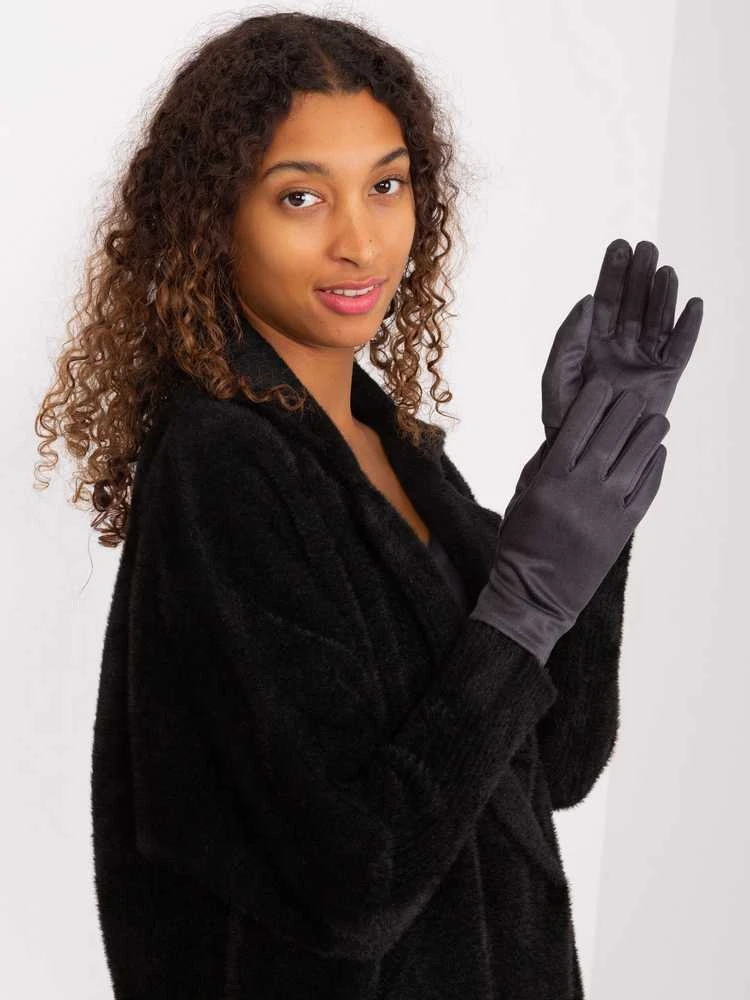 Wool Fashion Italia Pirštinės-AT-RK-2370.99-tamsiai pilkos